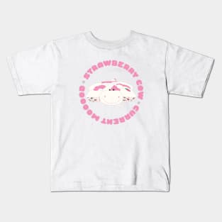 Current mood strawberry cow Kids T-Shirt